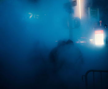 Silhouette people at music concert