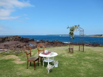 Scenic view of sea against sky