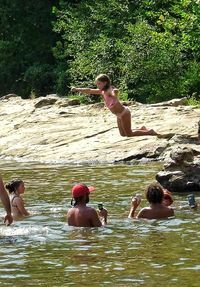 People in swimming pool