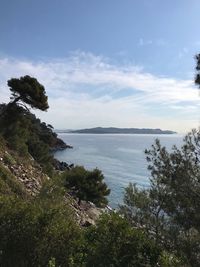 Scenic view of sea against sky