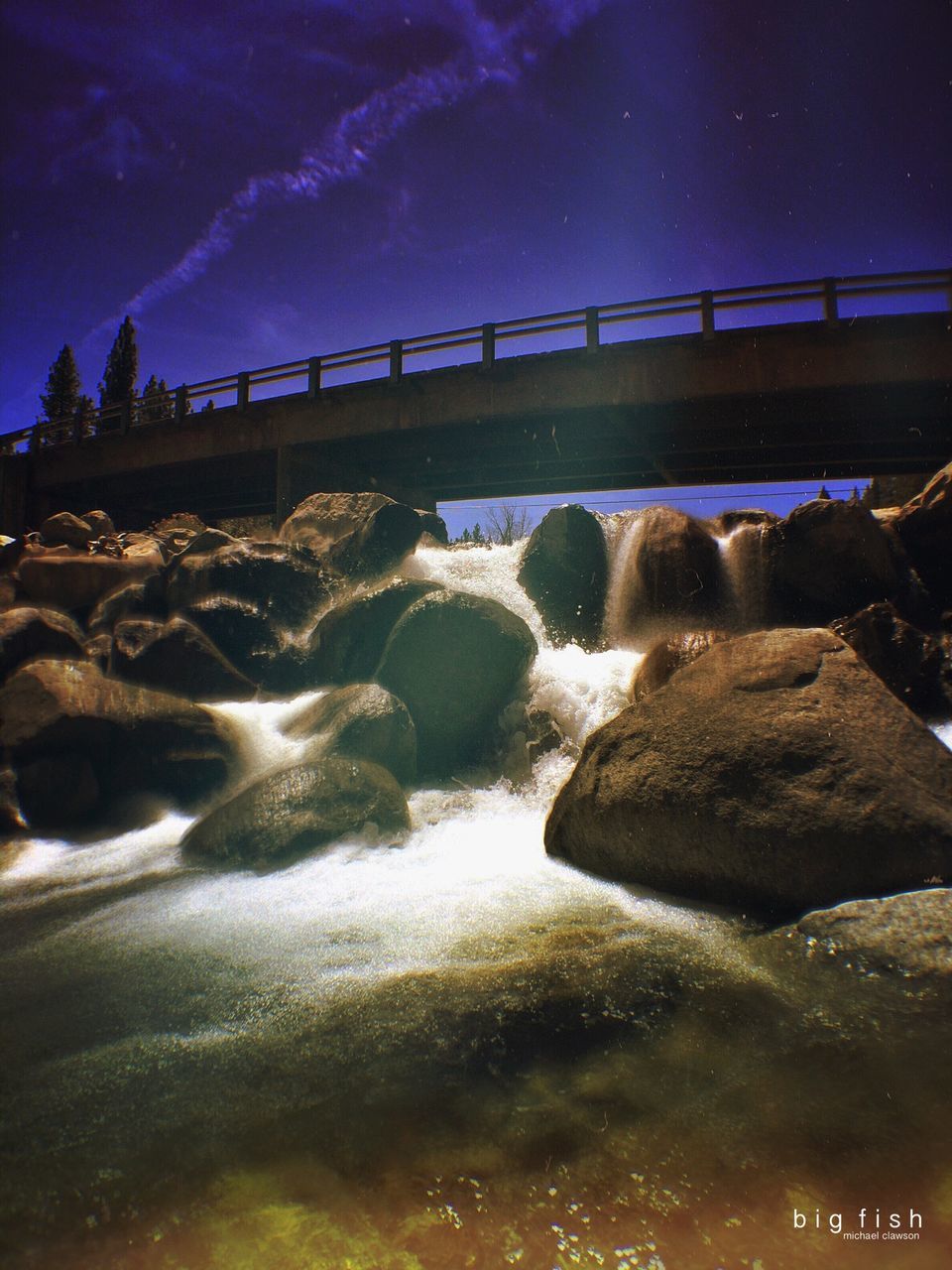 water, sky, rock - object, bridge - man made structure, river, connection, scenics, cloud - sky, built structure, nature, beauty in nature, tranquil scene, tranquility, architecture, long exposure, bridge, outdoors, flowing water, rock formation, no people