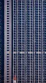 Full frame shot of modern building, image textures of balconies of many rooms