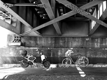 Bicycle on bridge