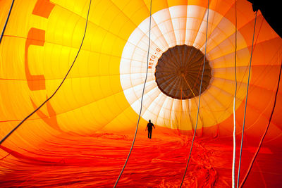 View of hot air balloon