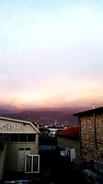 City at sunset