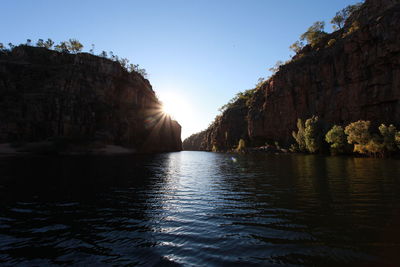 Reflection of trees in water
