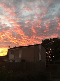 Dramatic sky at sunset