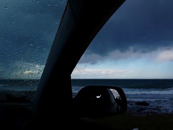 Close-up of sea against sky