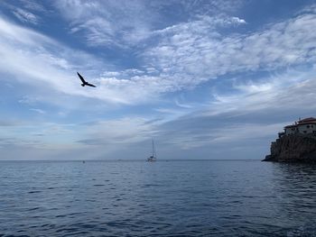 Scenic view of sea against sky