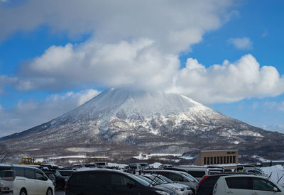 Scenic view of clouds over mt fuji