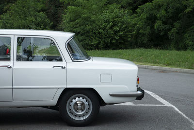 Car parked on street in city