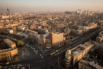 Aerial view of city