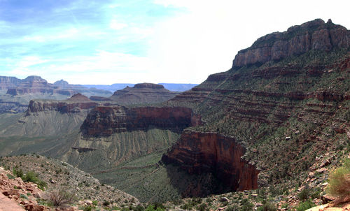 View of rock formations