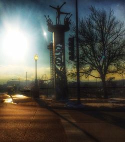 Road at sunset