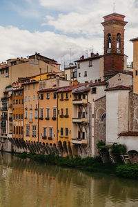 Buildings against sky in city