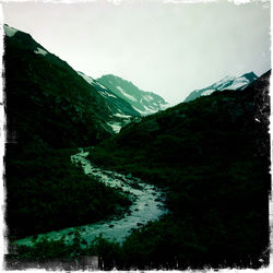 Scenic view of mountains