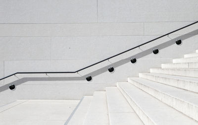 Low angle view of empty staircase