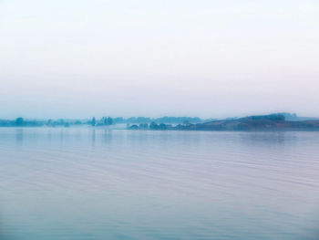 Scenic view of calm lake