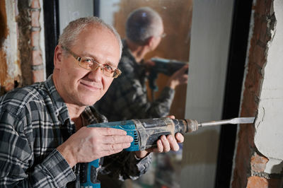 Man working at workshop