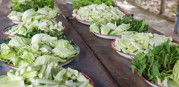 Close-up of vegetables in market