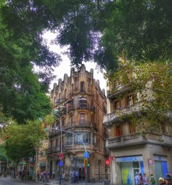 Low angle view of building against sky