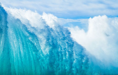 Scenic view of wave breaking