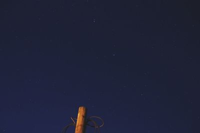 Low angle view of star field at night