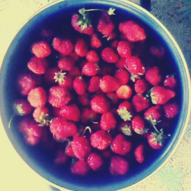 food and drink, food, freshness, fruit, healthy eating, bowl, red, indoors, strawberry, still life, blueberry, juicy, berry fruit, close-up, ripe, raspberry, high angle view, directly above, berry, table