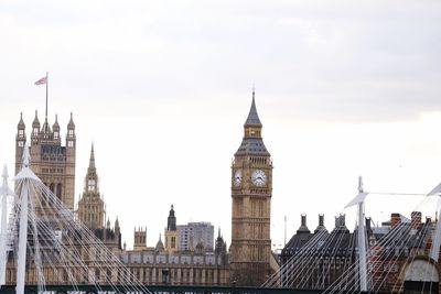 Big ben and palace of westminster against sky