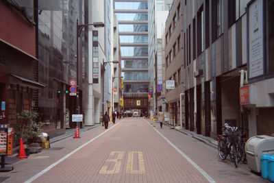 Street amidst buildings in city