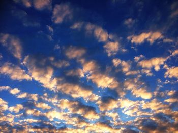 Low angle view of cloudy sky