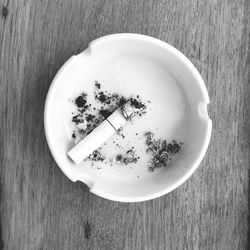 High angle view of food on table