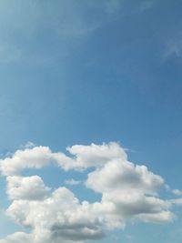 Low angle view of clouds in sky