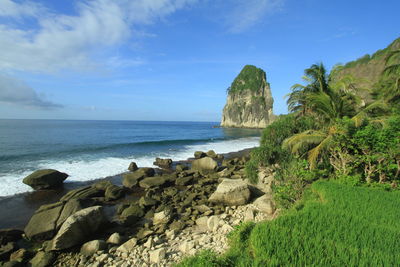 Scenic view of sea against sky