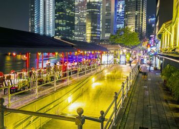City street at night
