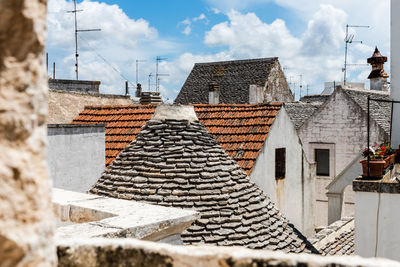 Panorama from the roofs of locorotondo. dreamlike architecture. puglia to love, italy