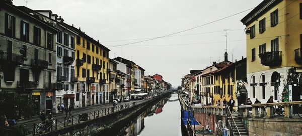 Panoramic view of city against sky