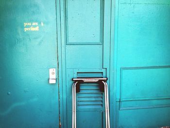 Close-up of closed door