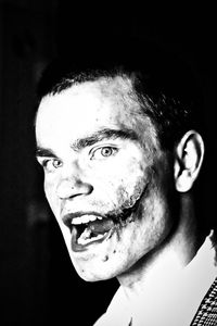 Close-up portrait of young man