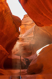 Rock formations in a canyon