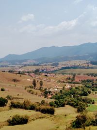 Scenic view of landscape against sky