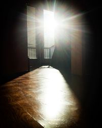 Sun shining through clouds