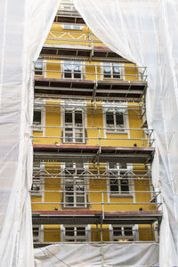 Full frame shot of building under construction