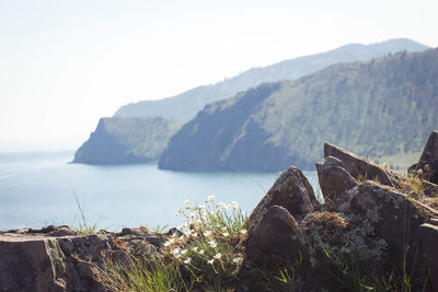 Scenic view of mountain range