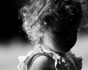 Close-up portrait of a woman