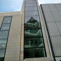 Low angle view of building against sky
