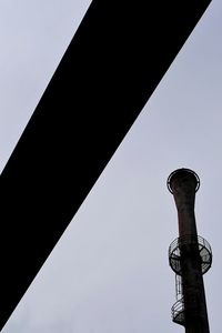 Low angle view of built structure against clear sky