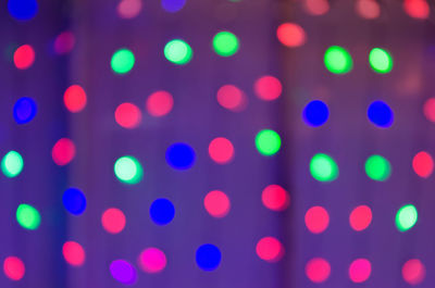 Full frame shot of multi colored lights