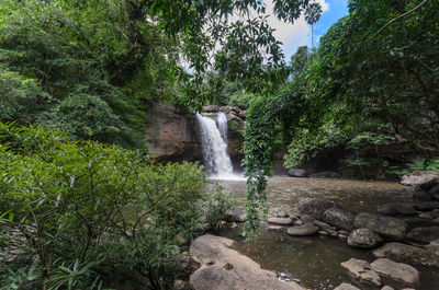 River flowing through rocks