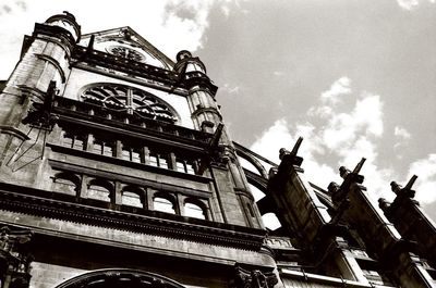 Low angle view of historic building against sky